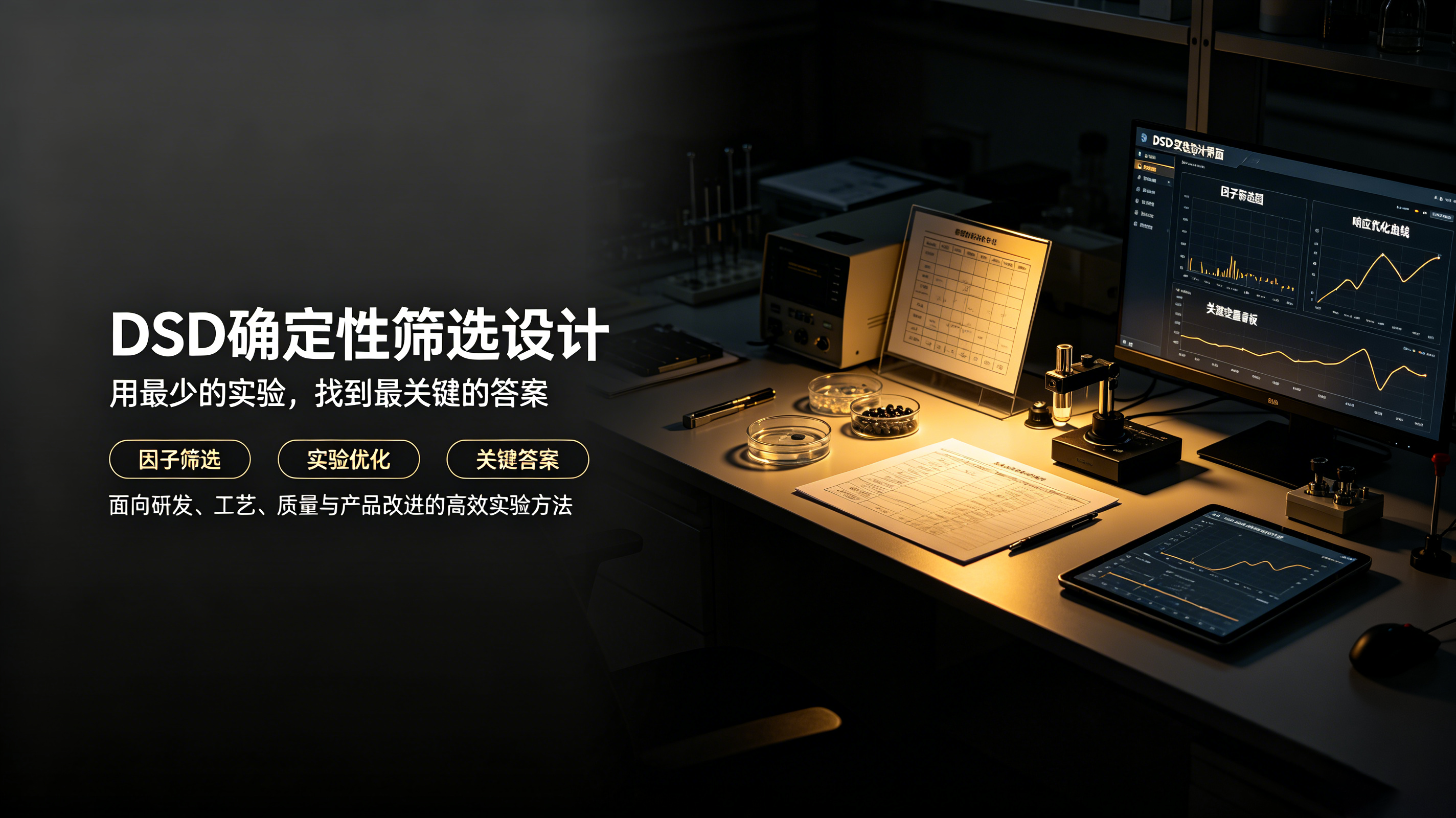 DSD确定性筛选设计——用最少的实验，找到最关键的答案